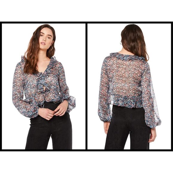 💕THE EAST ORDER💕 Cece Top ~ Night Poppy Floral - Picture 5 of 13